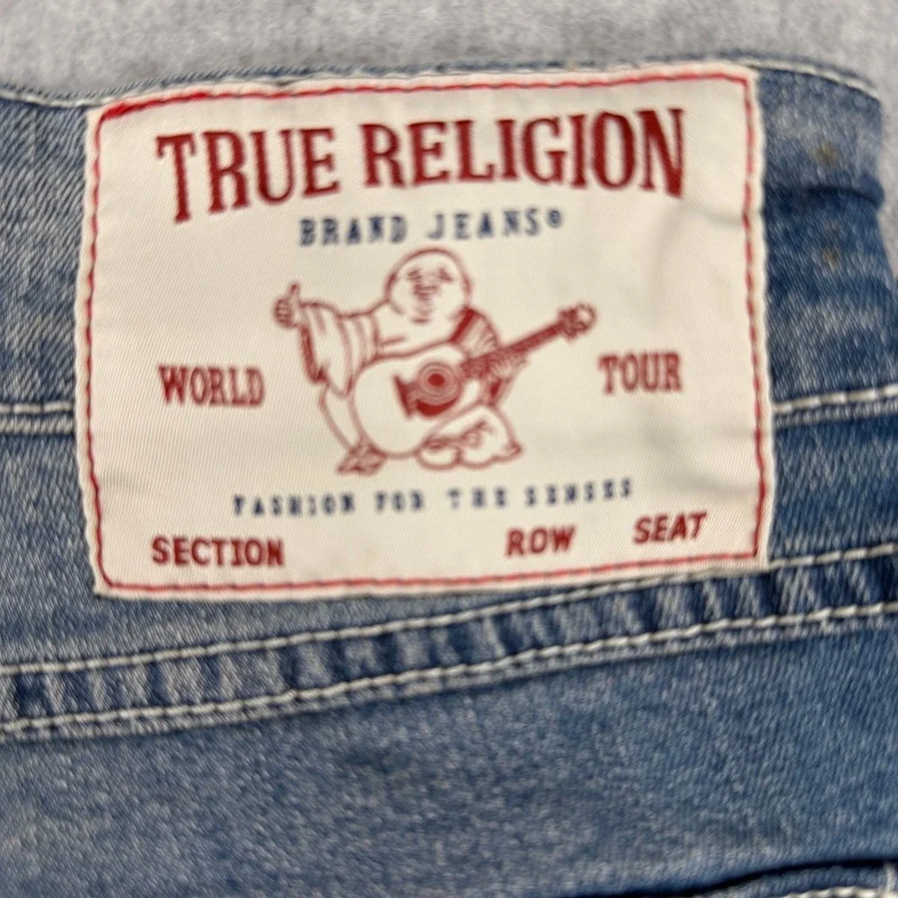 True Religion Billy SN Flap Relaxed Bootcut Jeans Light Autumn Walk Wash 34x33.5
